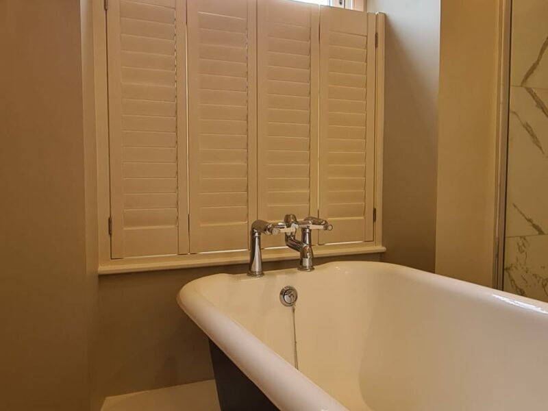 Tropical Blinds -Shutter Cafe Style- Clotted Cream