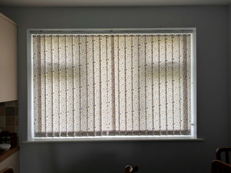 Tropical Blinds- Cotton Flowers Ochre.