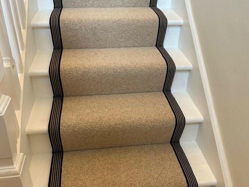 Brockway Lakeland Herdwick - Rydal Loop with cotton tape in Stripe - Hackney.
